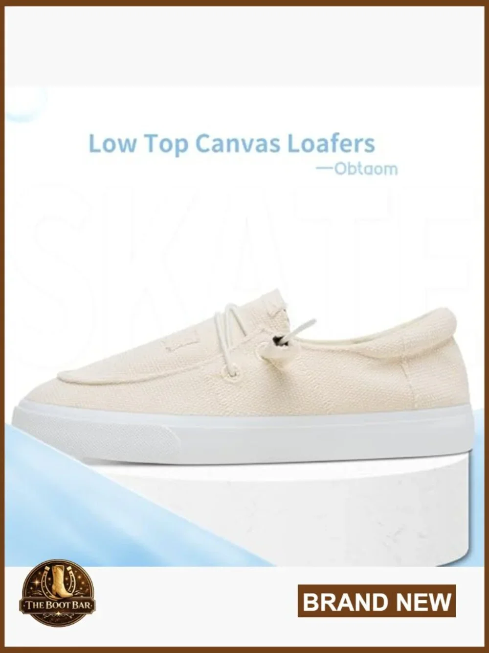 Lightweight Canvas Loafers Slip-On Sneakers with Arch Support